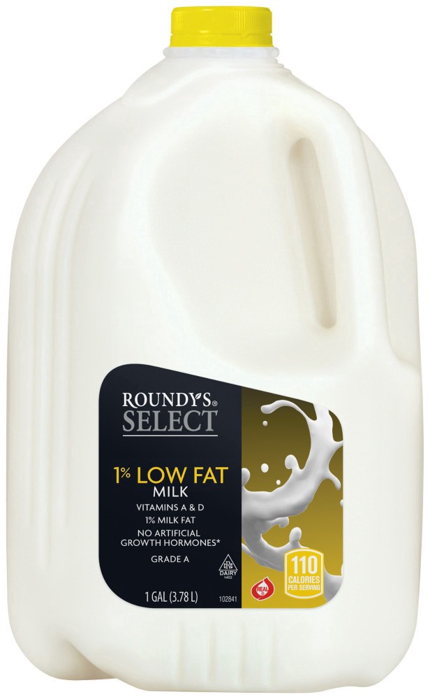 slide 2 of 2, Roundy's Select 1% Low Fat Milk, 1 gal