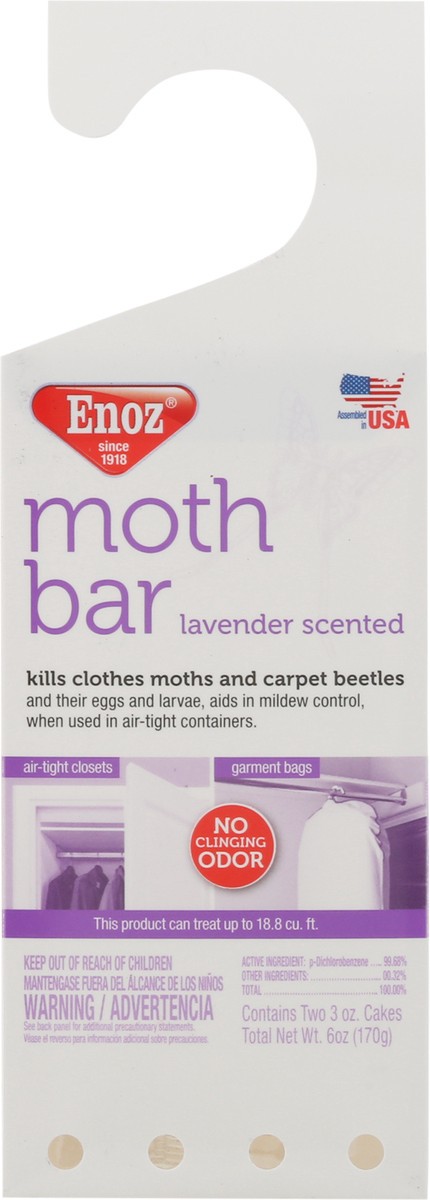 slide 6 of 9, Enoz Lavender Moth Bar Scented, 6 oz