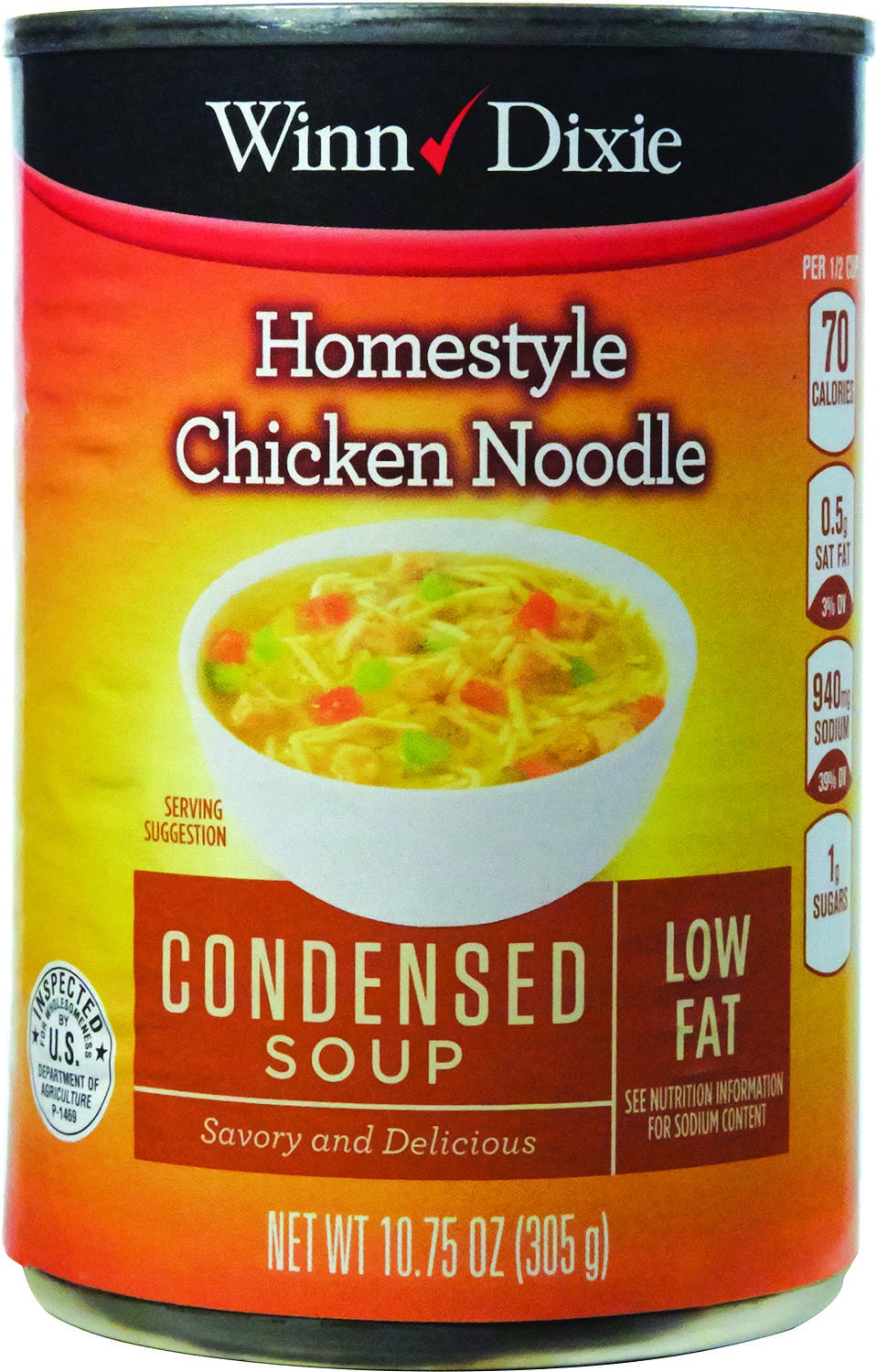 slide 1 of 1, Winn-Dixie Homestyle Chicken Noodle, 10.5 oz