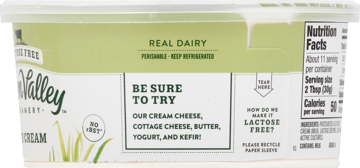 slide 2 of 12, Green Valley Organics Lactose Free Sour Cream 12 oz, 12 oz
