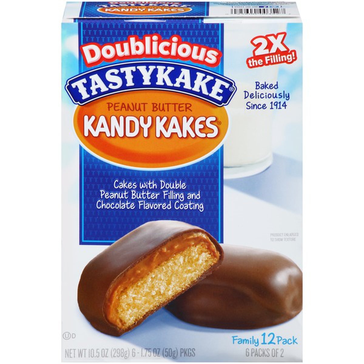 slide 1 of 1, Tastykake Doublicious Peanut Butter Kandy Kakes, 6 ct 1.75 oz