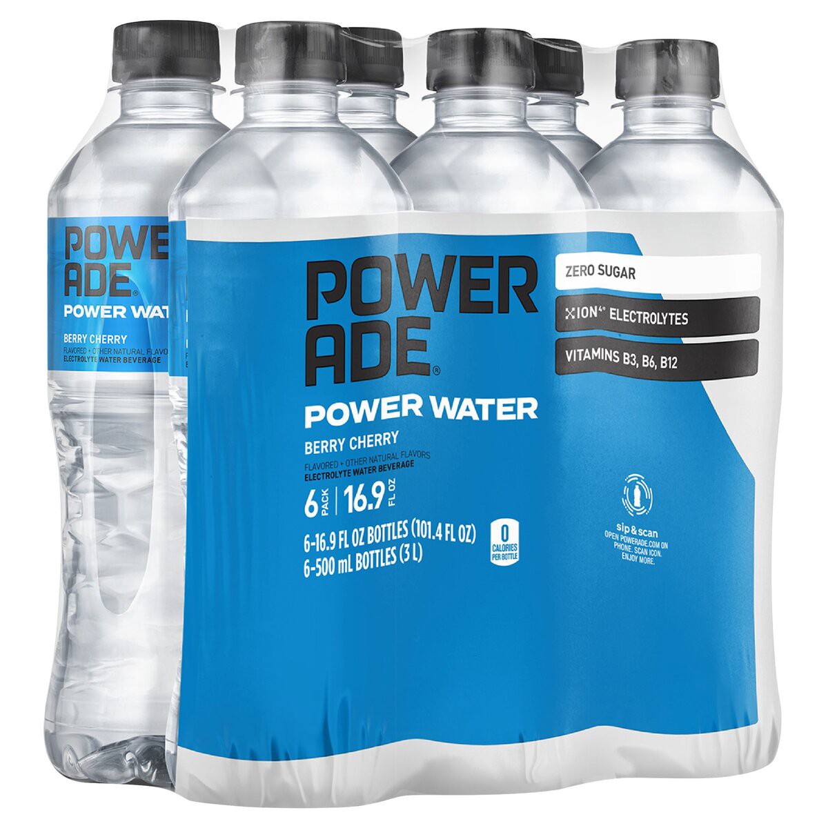 slide 1 of 3, Powerade Sports Drink, 6 ct; 16.9 fl oz