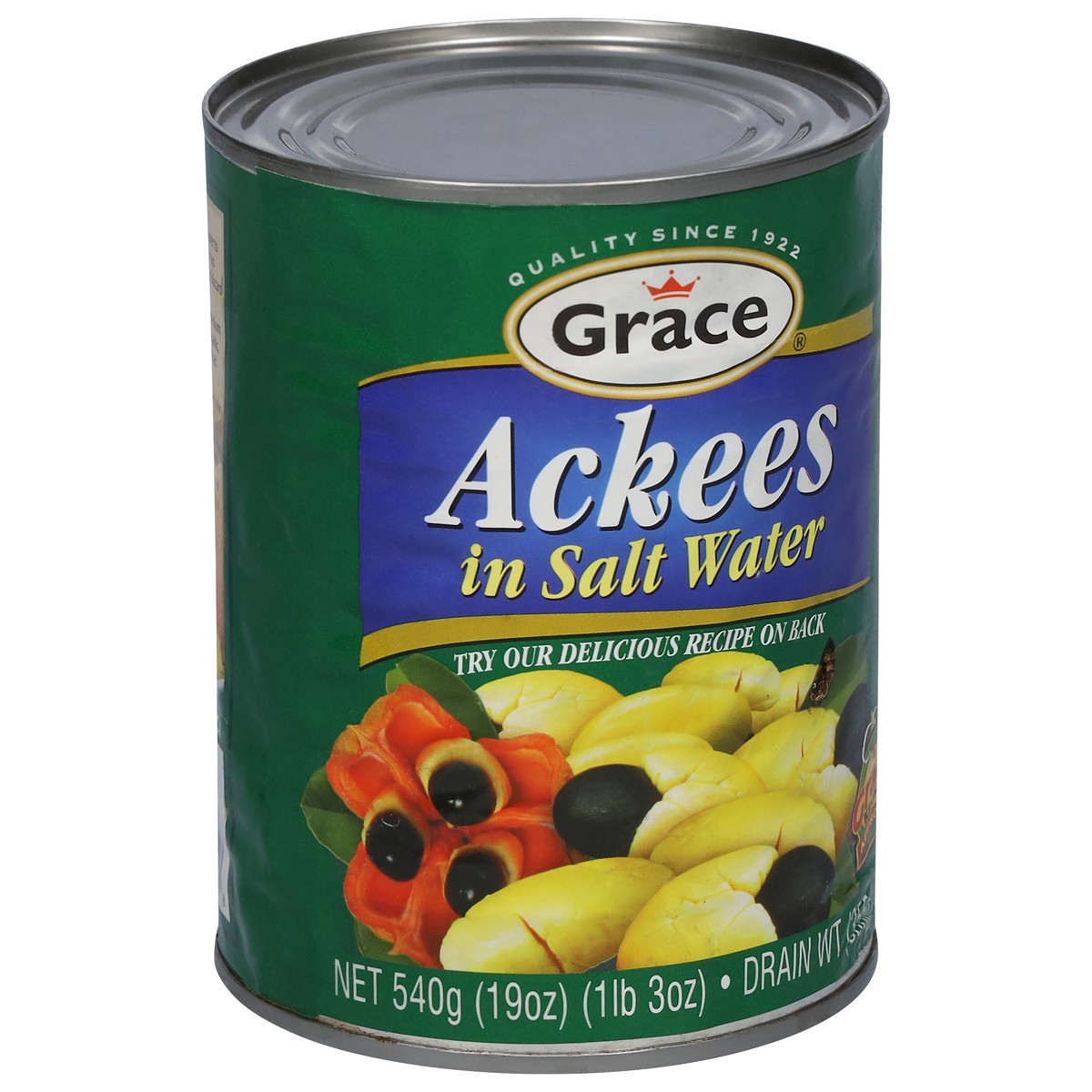 slide 7 of 9, Grace Ackees in Salt Water 19 oz, 19 oz