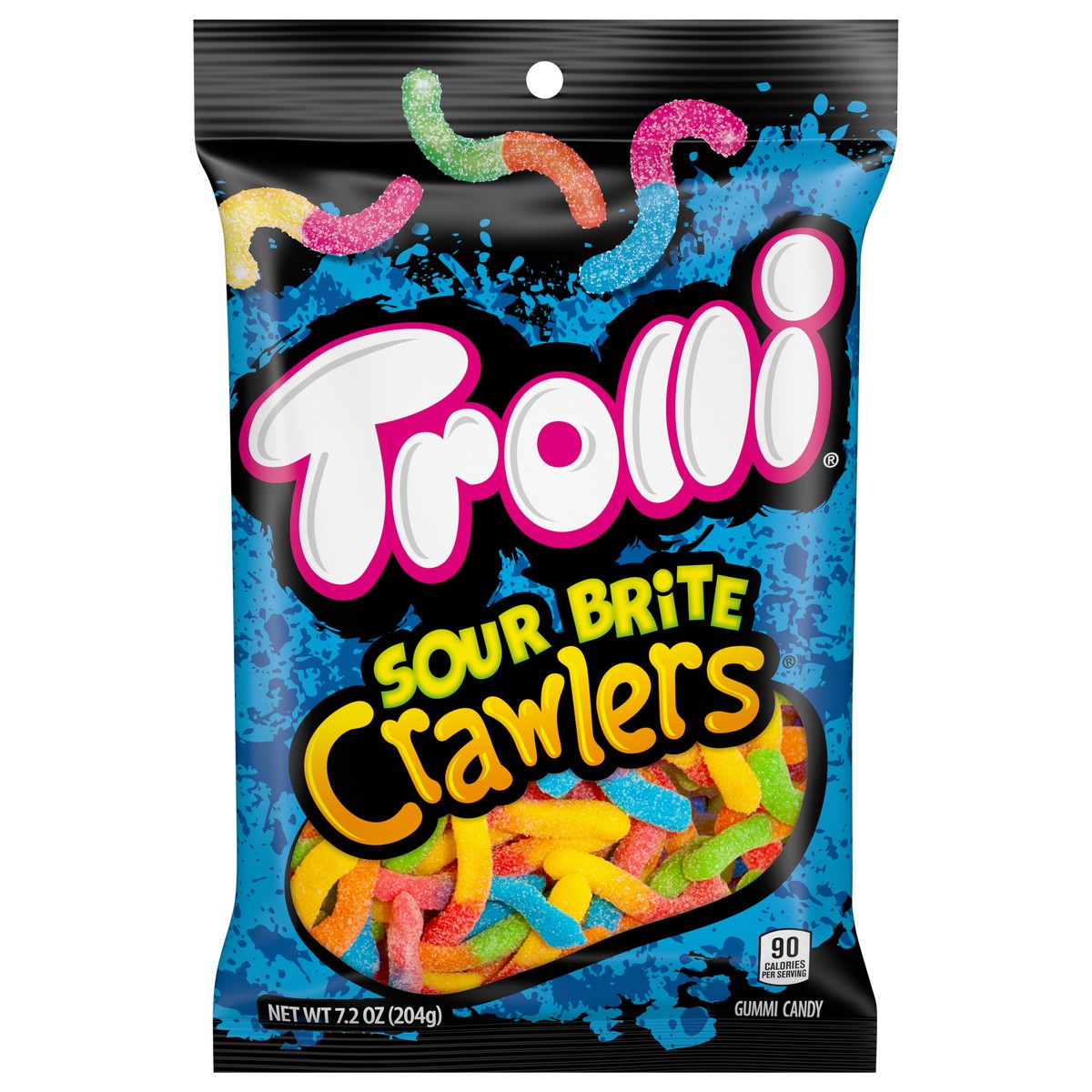 slide 1 of 38, Trolli Sour Brite Crawlers Gummi Worms - 7.2oz, 