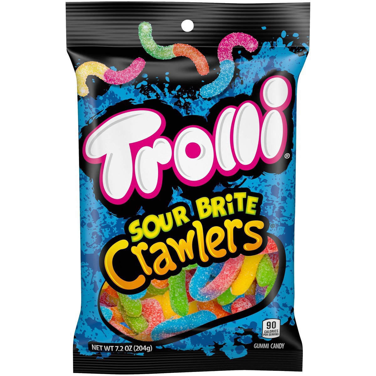 slide 36 of 38, Trolli Sour Brite Crawlers Gummi Worms - 7.2oz, 
