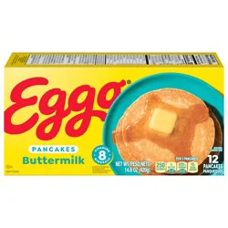 Eggo Frozen Pancakes, Frozen Breakfast, Breakfast Food, Buttermilk, 14.8oz Box, 12 Pancakes