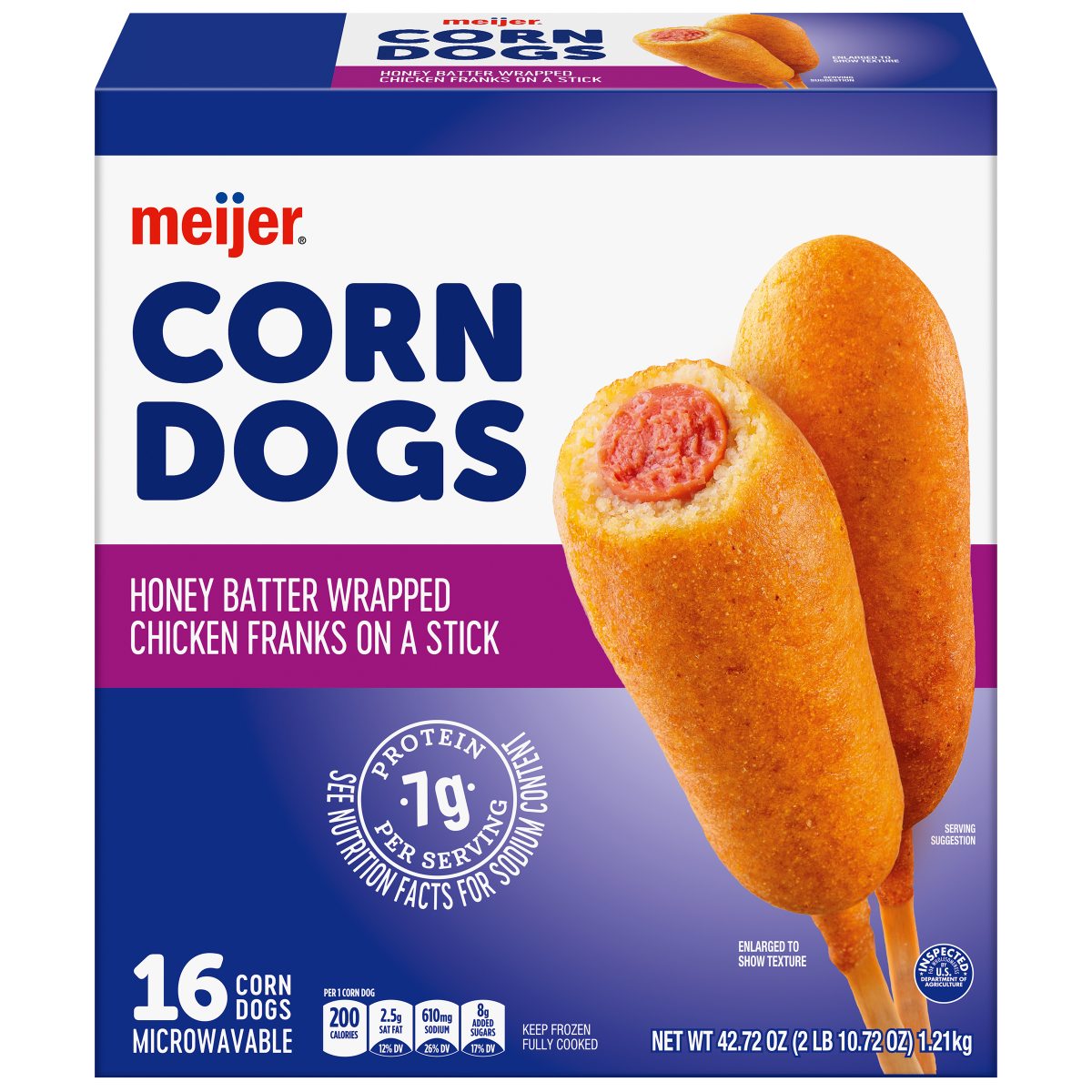 slide 1 of 2, Meijer Corn Dogs, 16 ct