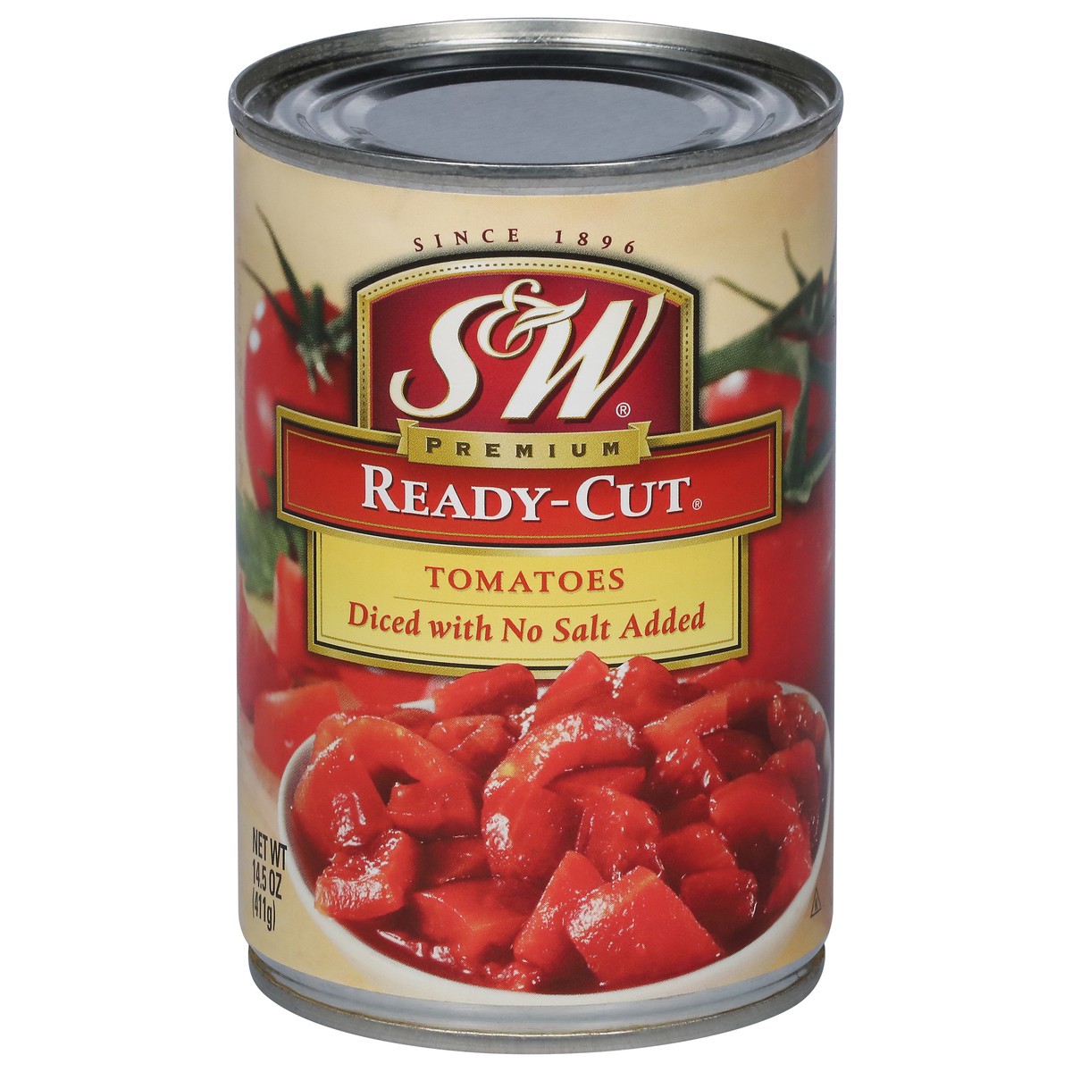 slide 1 of 3, S&W Ready-Cut Diced Tomatoes with No Salt Added 14.5 oz, 14.5 oz