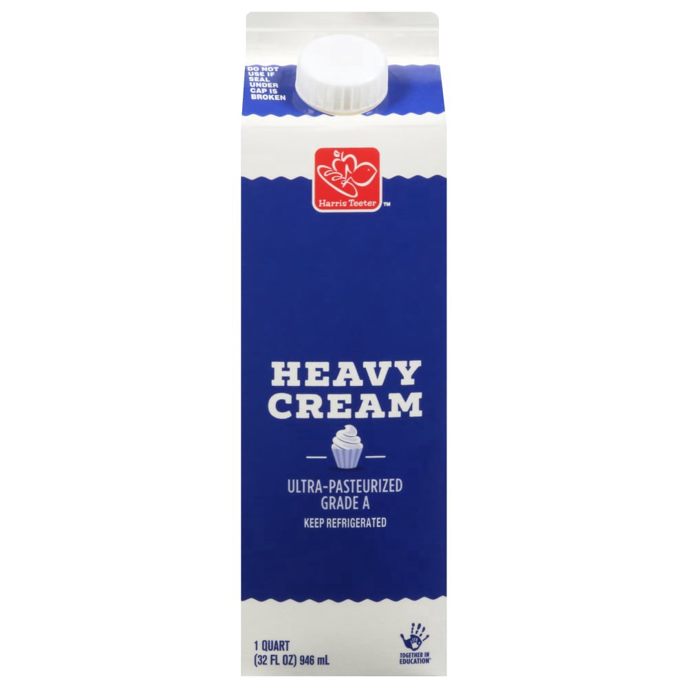 slide 1 of 2, Harris Teeter Ultra Pasteurized Heavy Cream, 1 qt