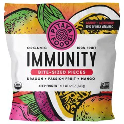 Pitaya Foods Organic Immunity Dragon Fruit, Passion Fruit, Mango Bite-Sized Pieces 12 oz