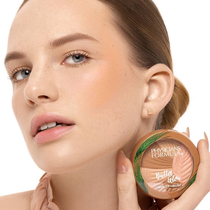slide 3 of 8, Physicians Formula Butter Glow Healthy Glow Bronzer + Blush 0.29 oz, 0.29 oz