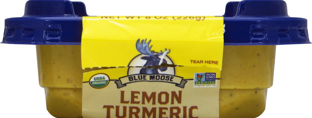 slide 3 of 4, Blue Moose of Boulder Lemon Turmeric Hummus, 8 oz