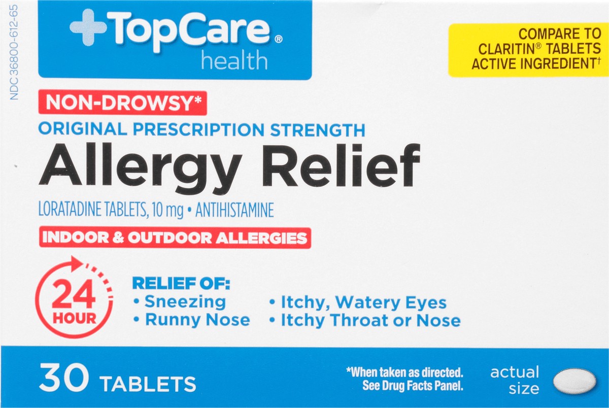 slide 9 of 9, Topcare Allergy Loratadine, 30 ct