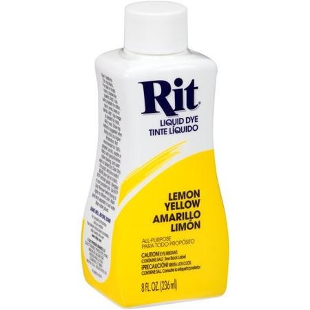 slide 1 of 1, Rit Lemon Yellow Liquid Dye, 8 oz