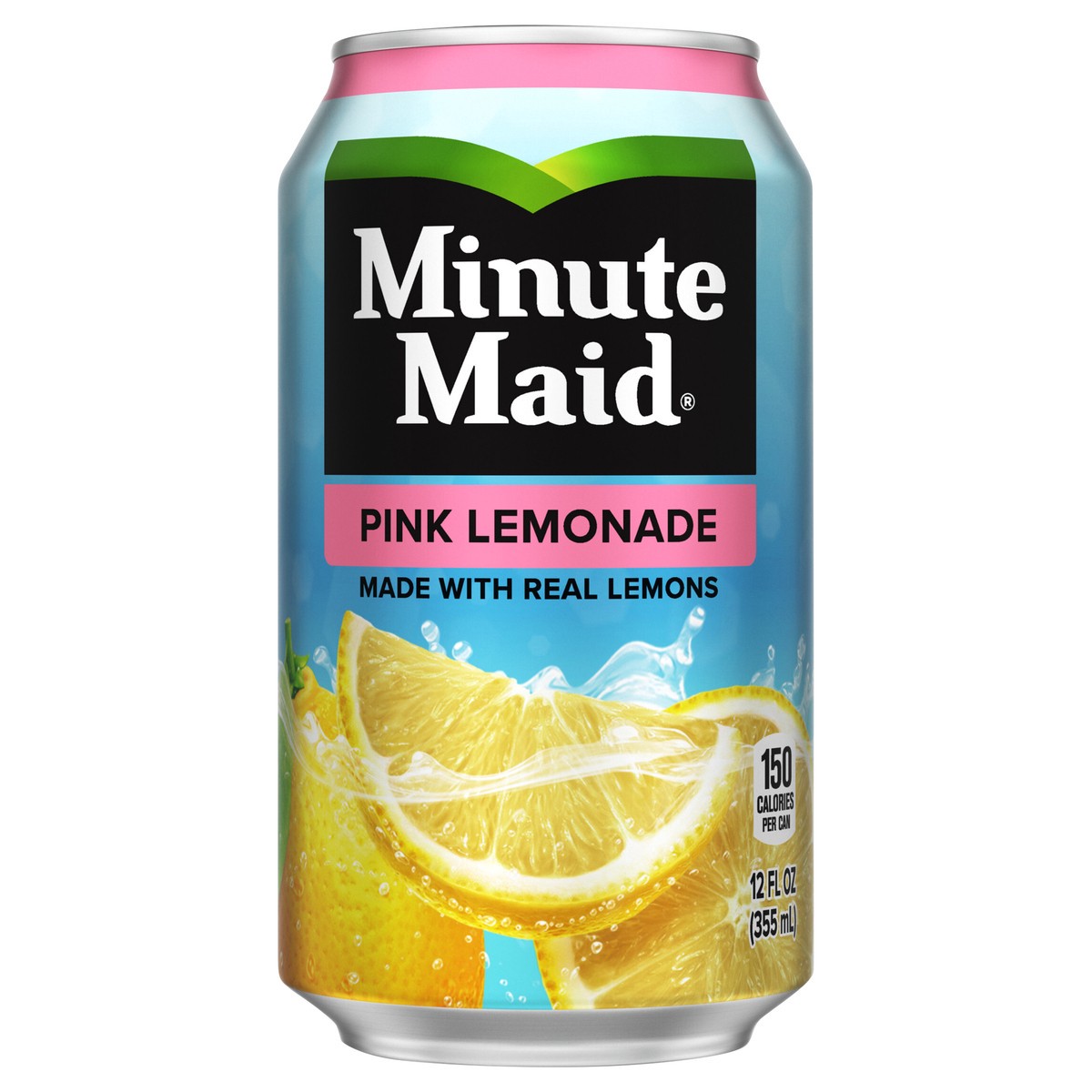 slide 1 of 5, Minute Maid Pink Lemonade Can- 12 fl oz, 12 oz