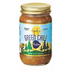 Lyndy's Foods Green Chile Sauce Medium Jar