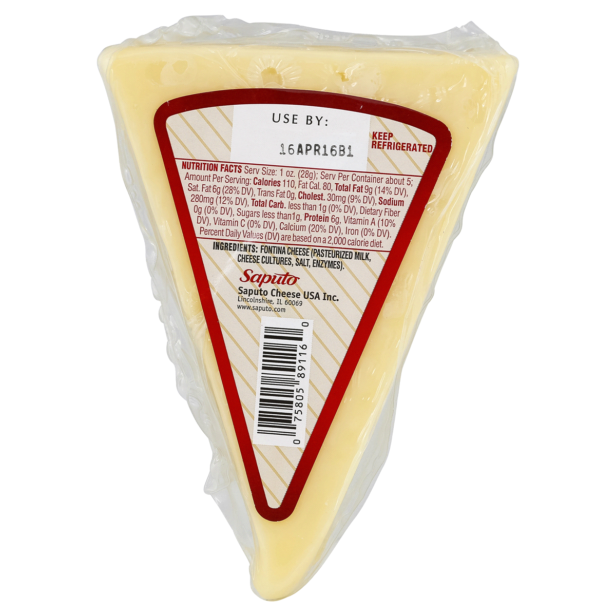 slide 2 of 2, Stella Cheese Wedge, Fontina, 5 oz