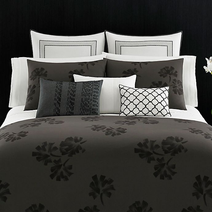 slide 2 of 2, Vera Wang Home Pom Pom King Duvet Cover - Grey, 1 ct