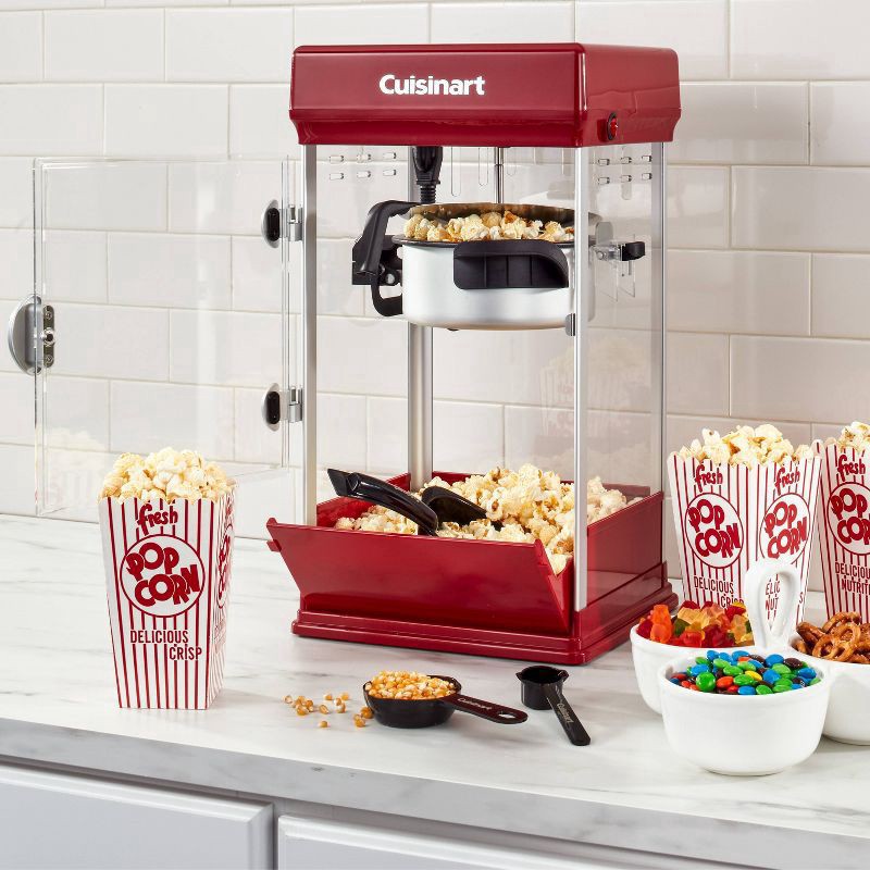 slide 4 of 7, Cuisinart EasyPop Popcorn Maker - Red CPM-100, 1 ct