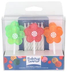 Glitter Flower Candle Holder