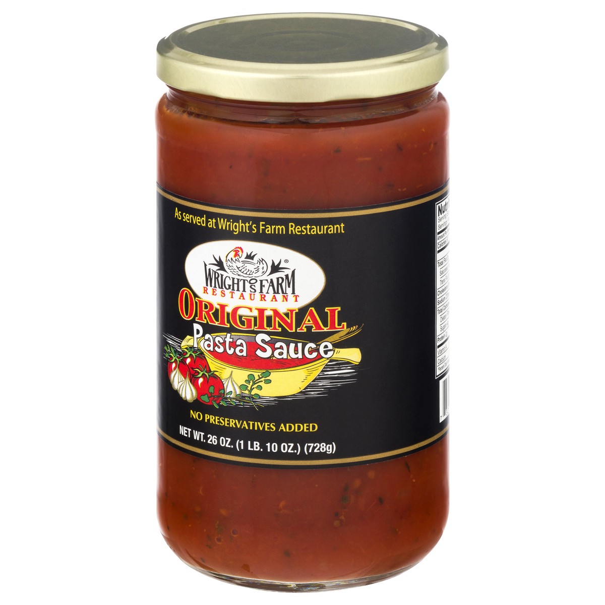 slide 9 of 13, Wright's Farm Restaurant Original Pasta Sauce 26 oz, 26 oz