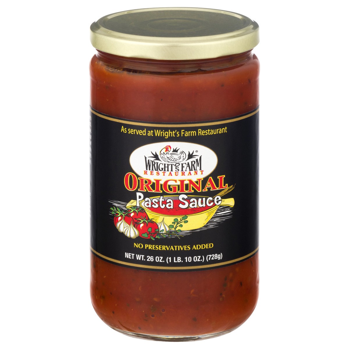 slide 3 of 13, Wright's Farm Restaurant Original Pasta Sauce 26 oz, 26 oz