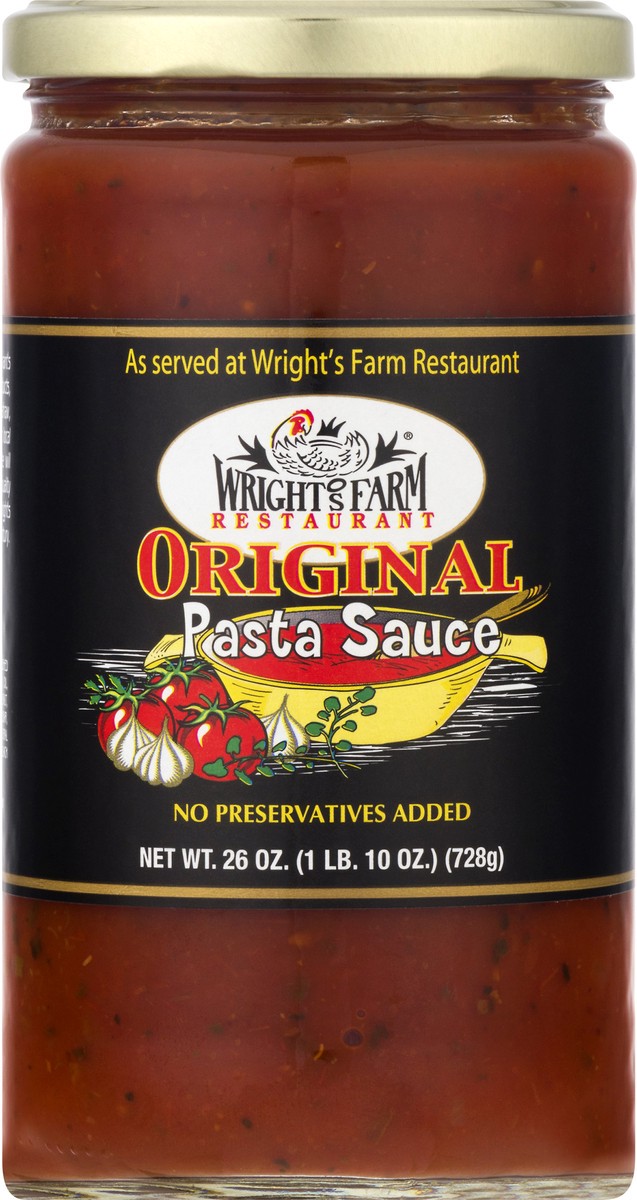 slide 2 of 13, Wright's Farm Restaurant Original Pasta Sauce 26 oz, 26 oz