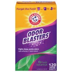 ARM & HAMMER Odor Blasters Fresh Botanical Dryer Sheets 120 Each
