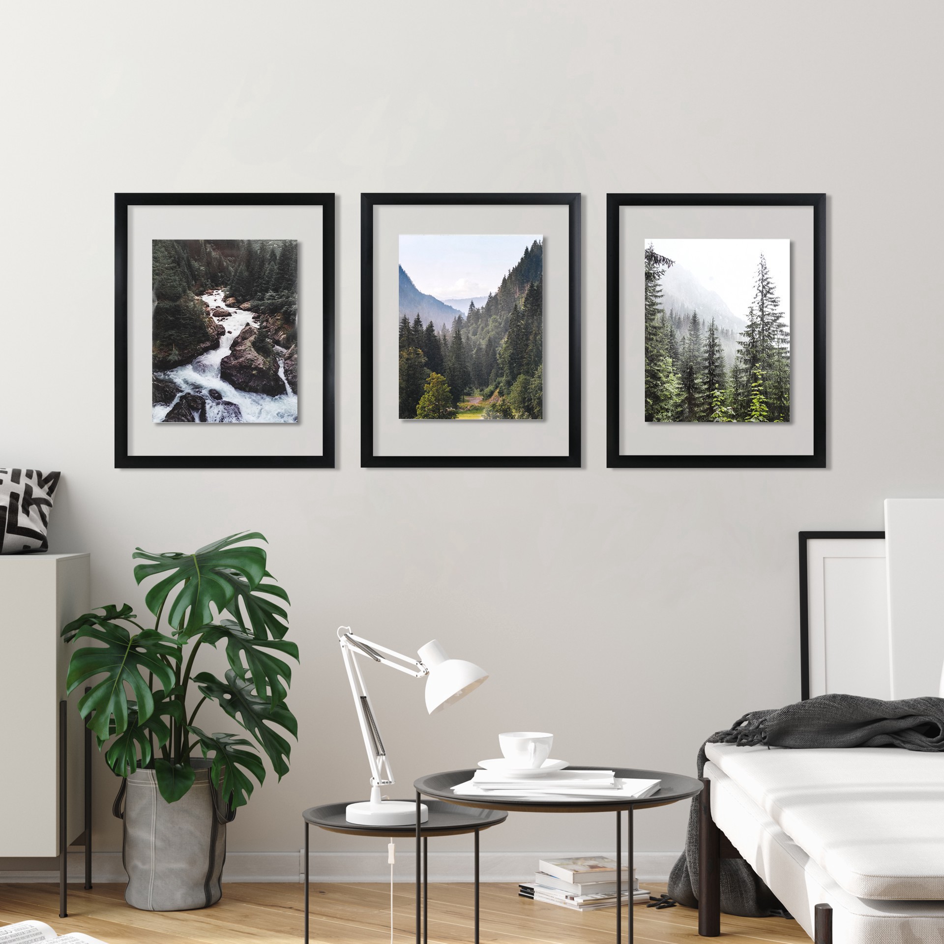 slide 3 of 7, 3 Pack Gallery 11" X 14" Black Float Frame By Studio Decor, 11 in x 14 in