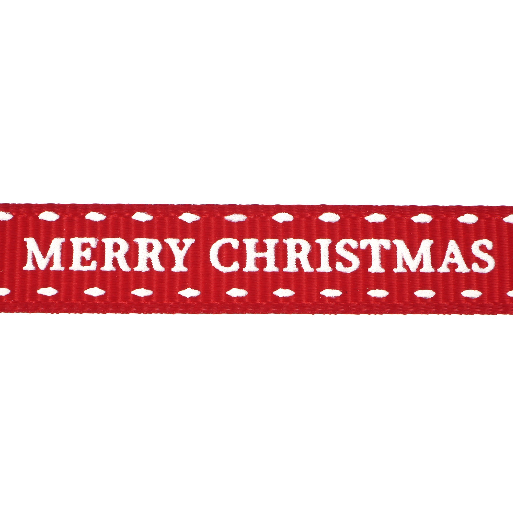 slide 2 of 3, 3/8" X 12ft. Red & White Merry Christmas Ribbon By Celebrate It Christmas, 3/8 in x 12 ft