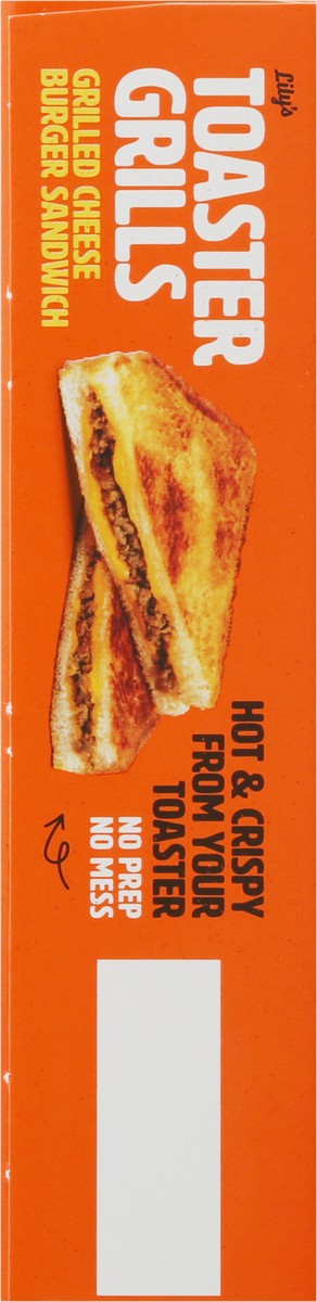 slide 6 of 9, Lily's Toaster Grills Grilled Cheese Burger Sandwich 2 ea, 2 ct