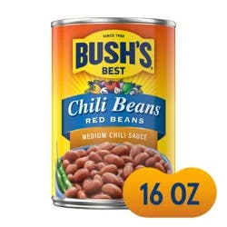 Bush's Best Bush's Red Beans in a Medium Chili Sauce 16 oz