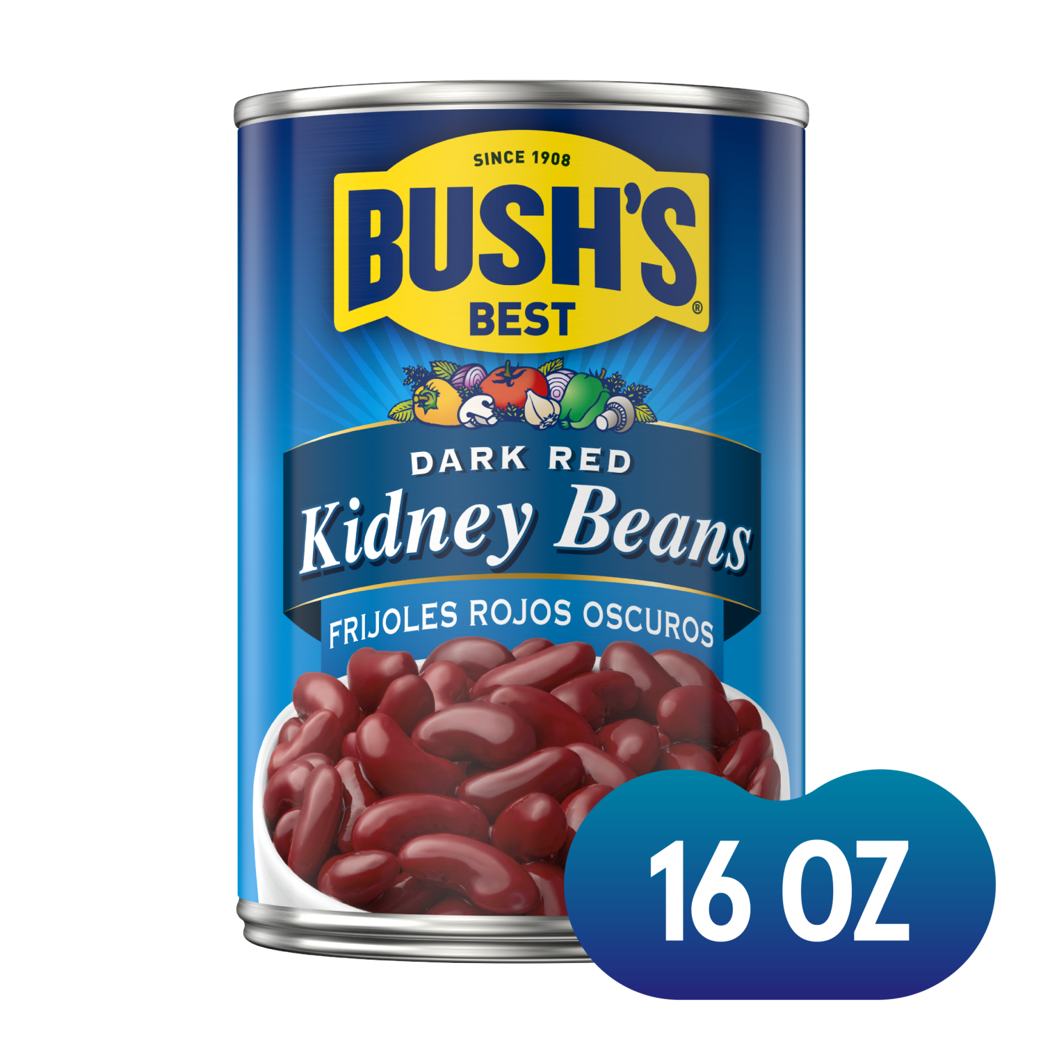 slide 1 of 5, Bush's Best Dark Red Kidney Beans - 16 oz, 16 oz