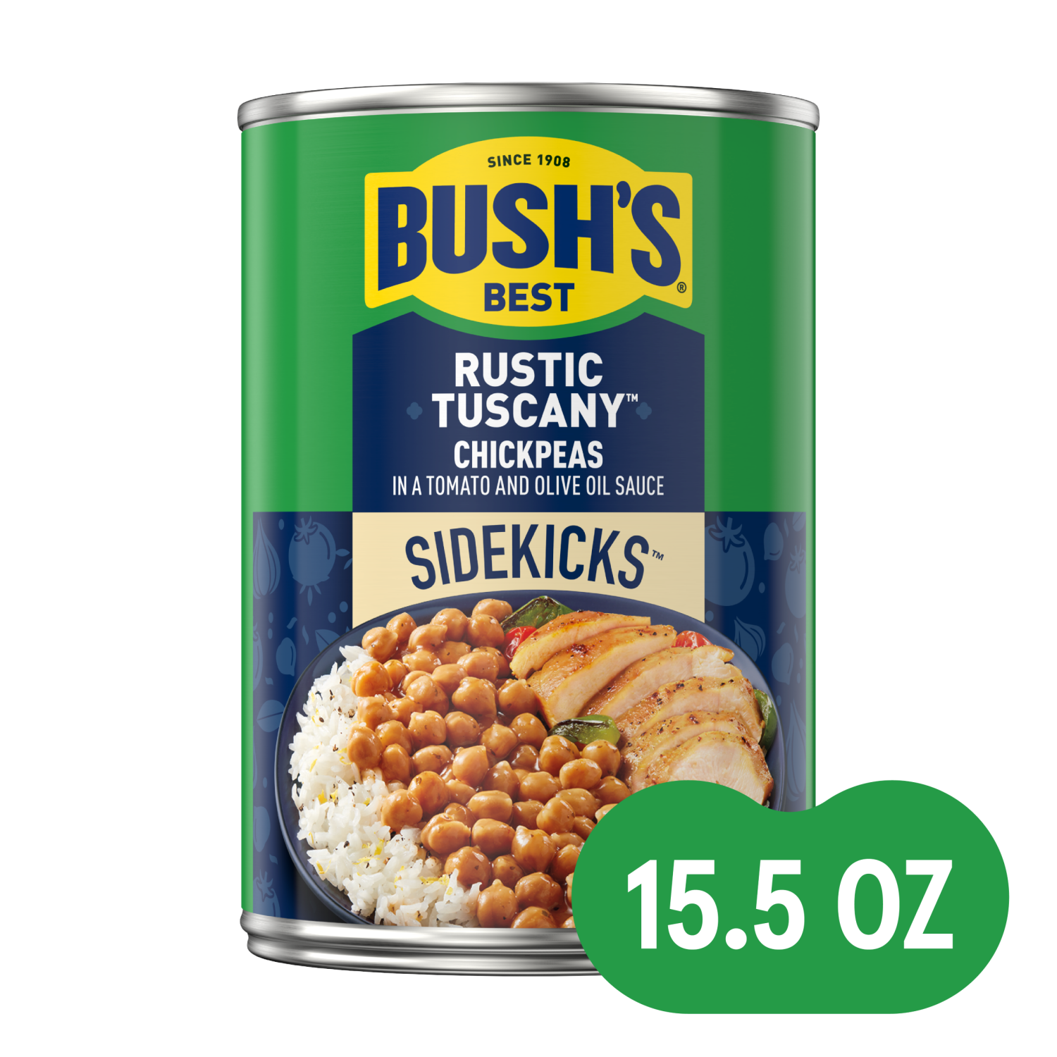 slide 1 of 5, Bush's Best Bush's Sidekicks Rustic Tuscany Chickpeas 15.5 oz, 15.5 oz