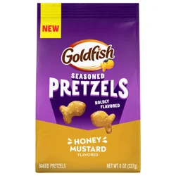 Goldfish Honey Mustard Flavored Seasoned Pretzel Baked Snack Crackers