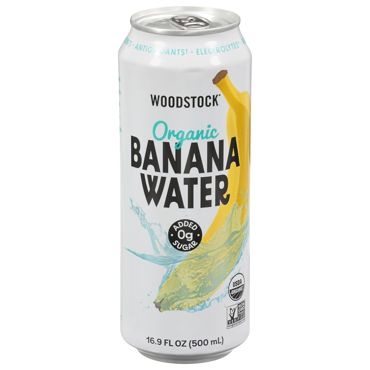 slide 1 of 14, Woodstock Organic Banana Water - 16.9 fl oz, 