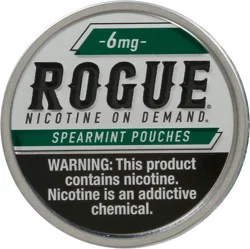 Rogue 6 mg Spearmint Nicotine Pouches 20 ea