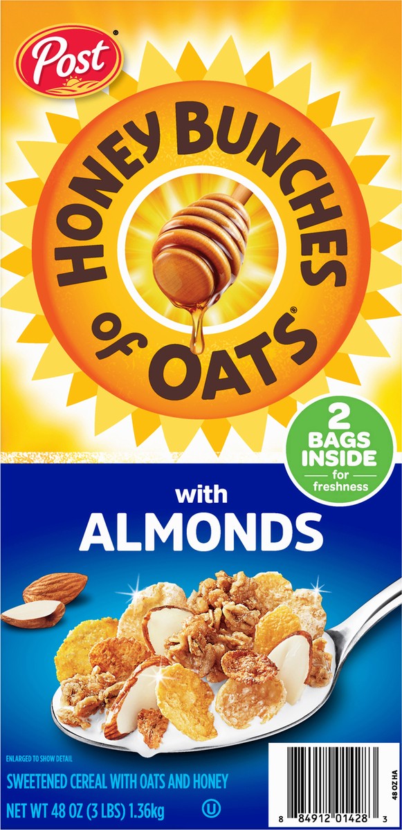 slide 9 of 12, Honey Bunches of Oats Cereal with Almonds 2 ea, 2 ct