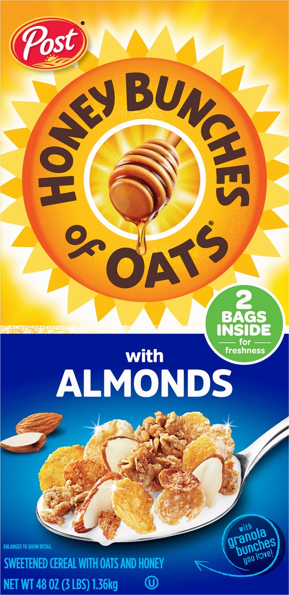 slide 10 of 12, Honey Bunches of Oats Cereal with Almonds 2 ea, 2 ct