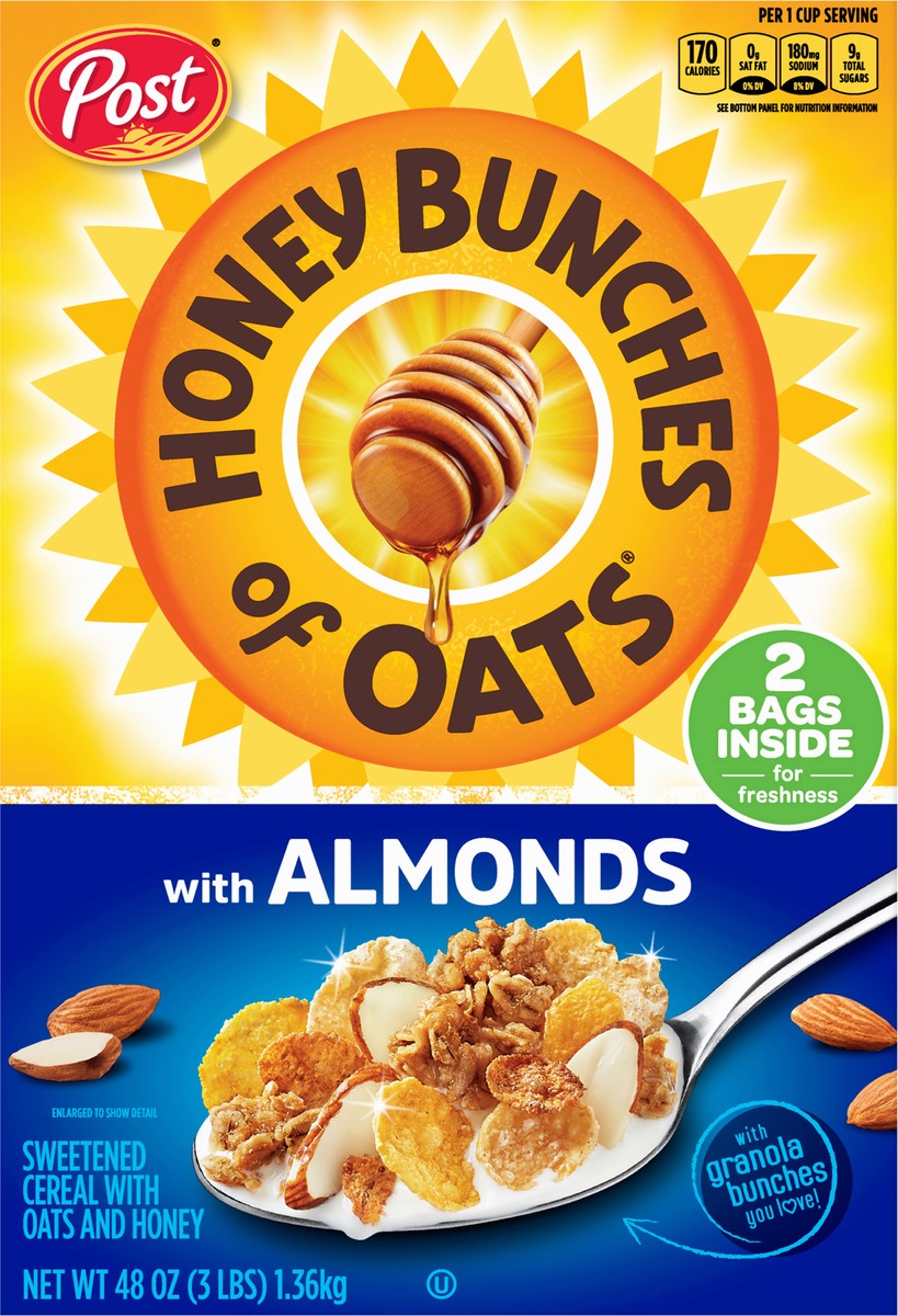 slide 4 of 12, Honey Bunches of Oats Cereal with Almonds 2 ea, 2 ct