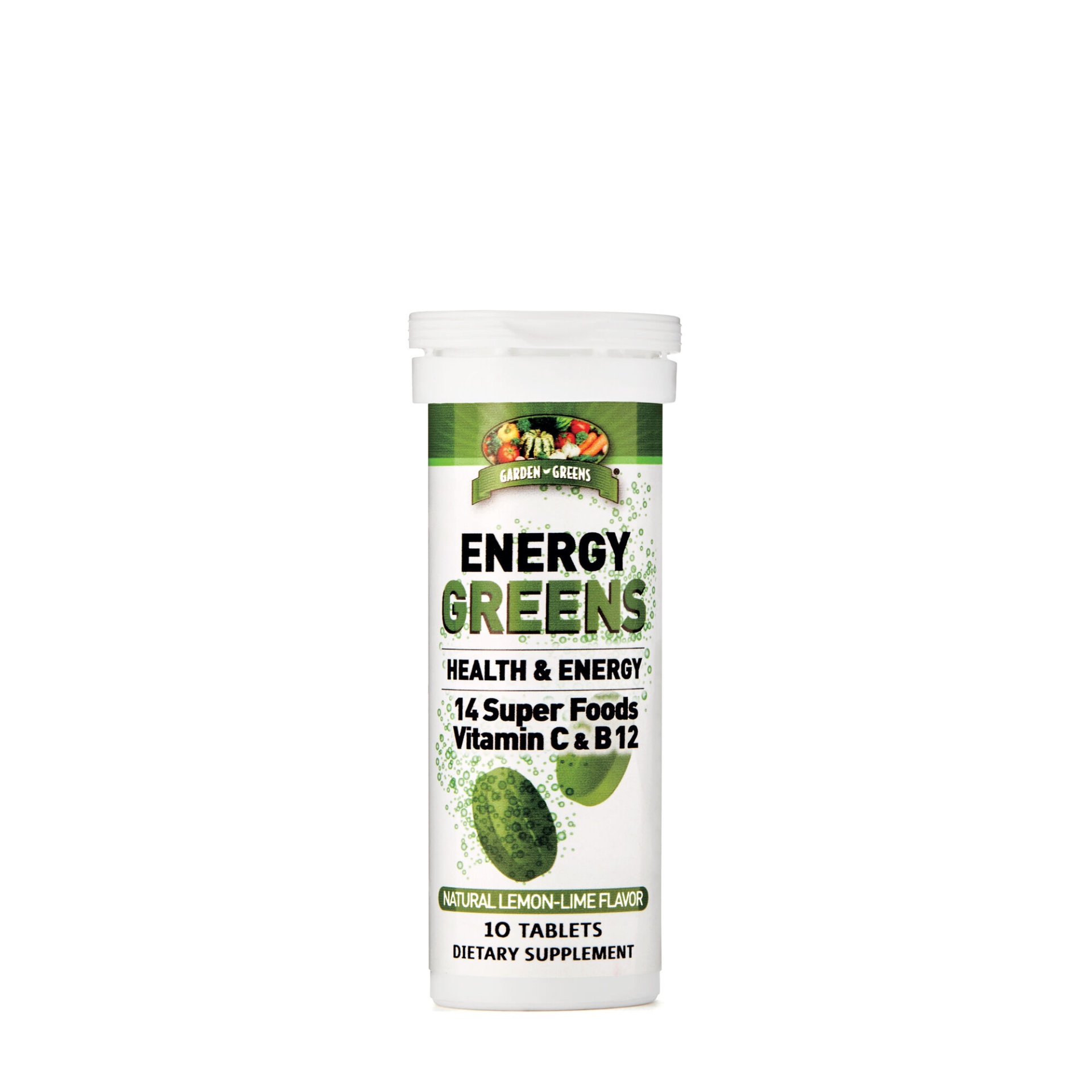 slide 1 of 1, Garden Greens Energy Greens - Lemon-Lime Flavor, 10 ct