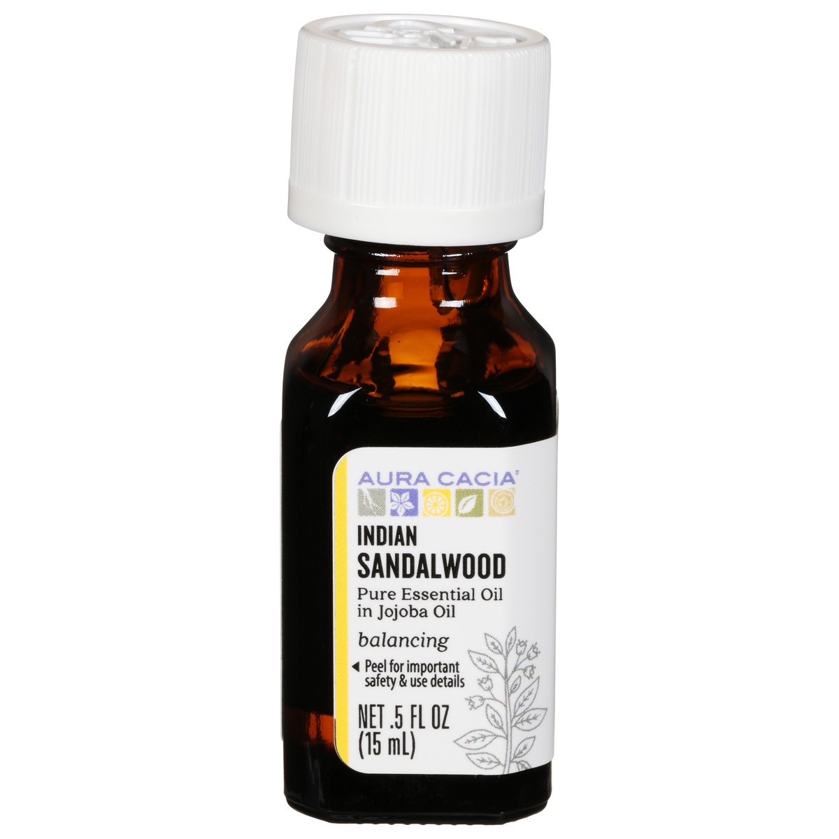 slide 1 of 9, Aura Cacia Indian Sandalwood Pure Essential Oil, 0.5 fl oz