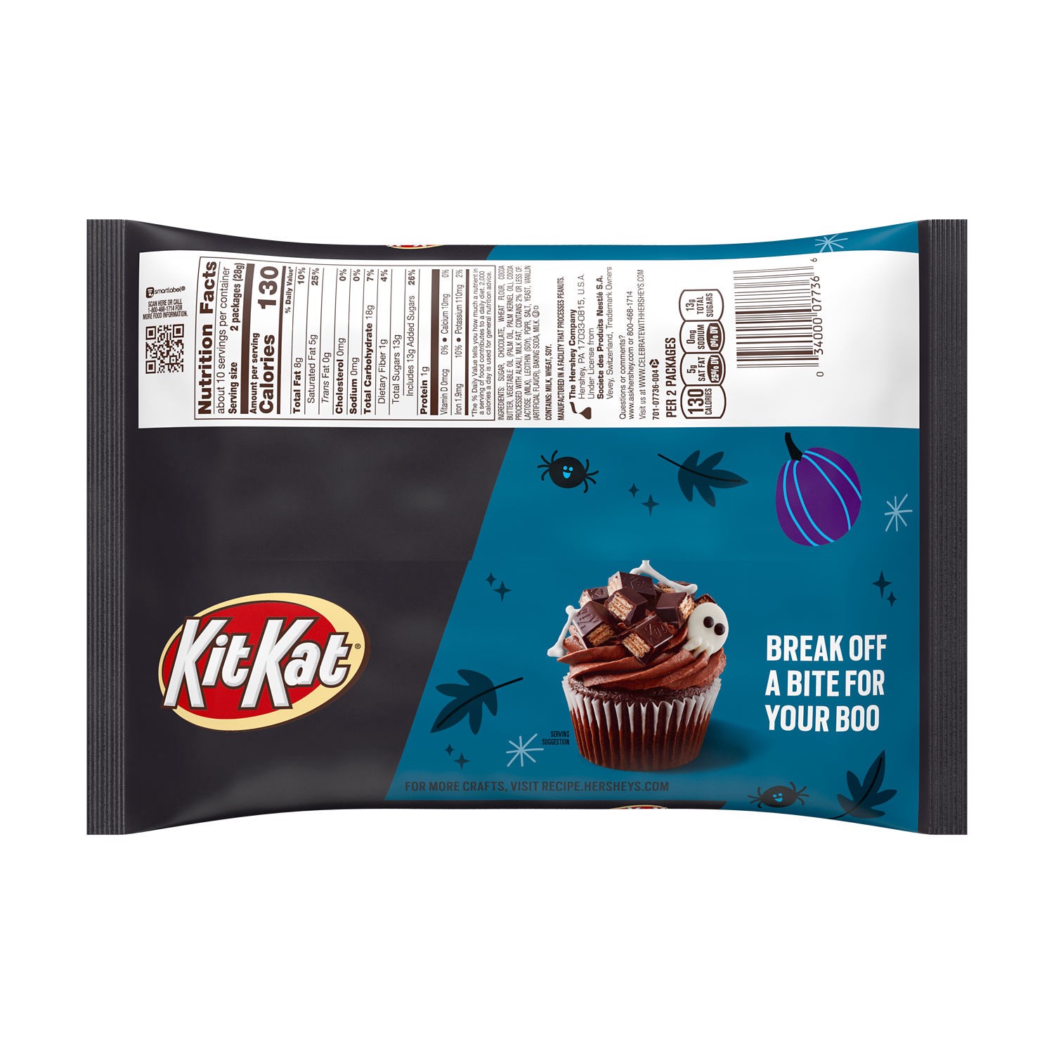 slide 4 of 7, Kit Kat Halloween Dark Chocolate, 9.8 oz