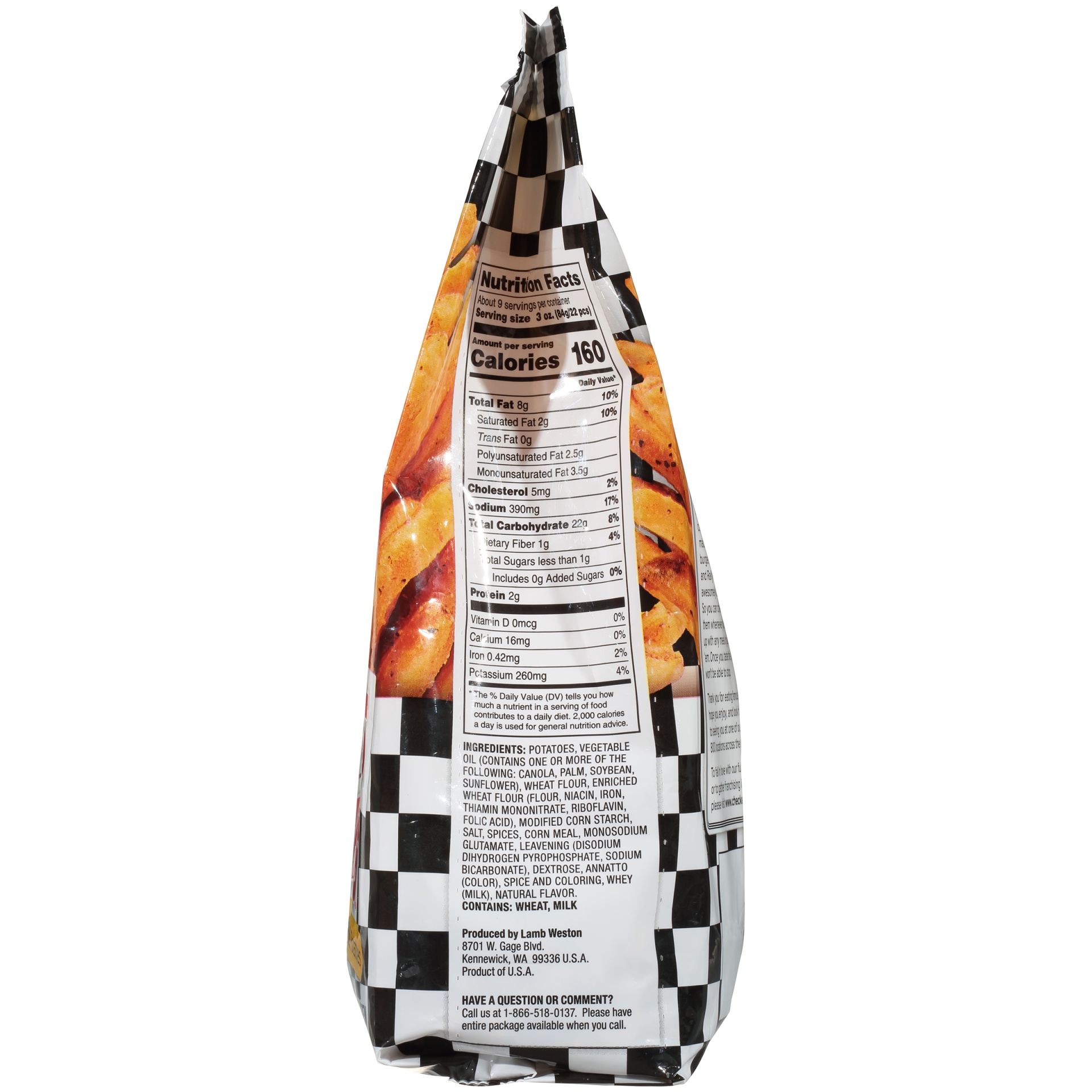 slide 5 of 8, Checkers Rally's Crispy Seasoned Fries, 28 oz