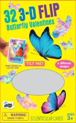 Valentine Cards 3d Butterfly Flip 32 Count