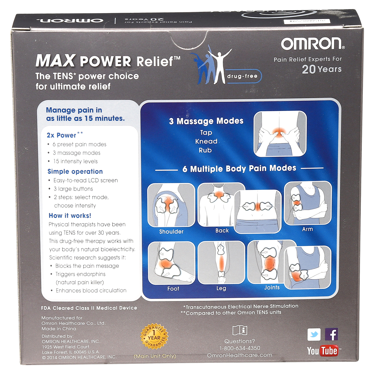 slide 6 of 8, ElectroTHERAPY Pain Rlief Max Power Relief, 1 ct