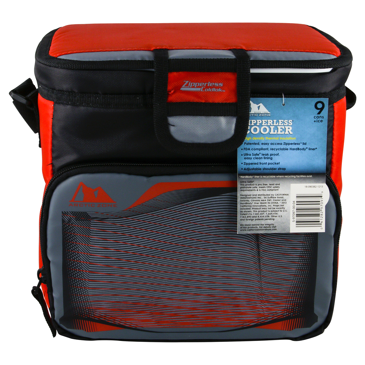 slide 2 of 2, Arctic ZoneZipperless Cooler with Plus Pocket, 9 ct