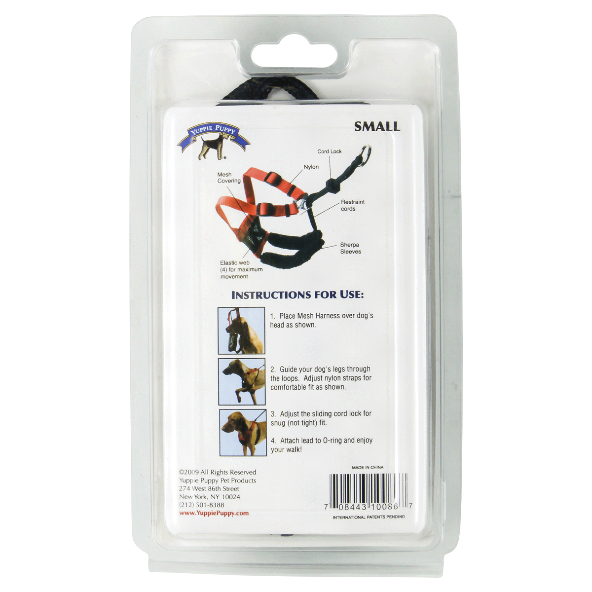 slide 2 of 2, Sporn Mesh Non-Pull Harness, Black, Small, SM