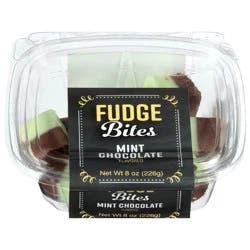 Fudgeamentals Mint Chocolate Fudge Bites 8 oz