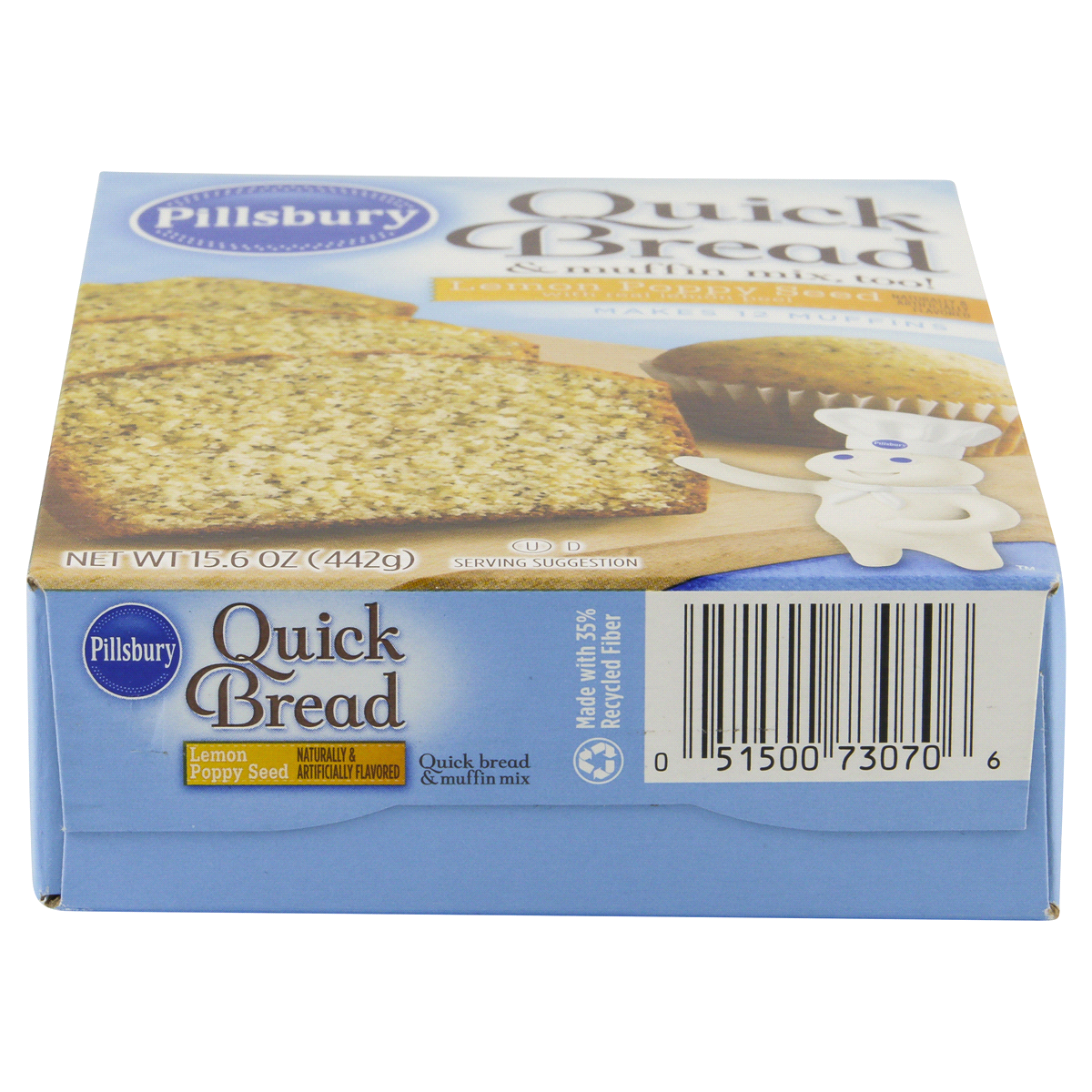 slide 2 of 6, Pillsbury Lemon Poppyseed Quickbread, 15.6 oz